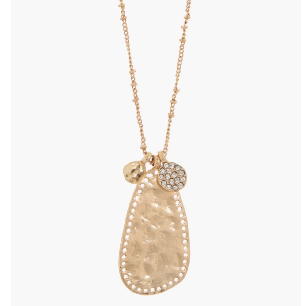 Melrose and Market Molten Crystal Pendant Necklace